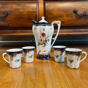 Limoges - Floral Tea Set